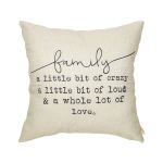 Crazy family pillow
